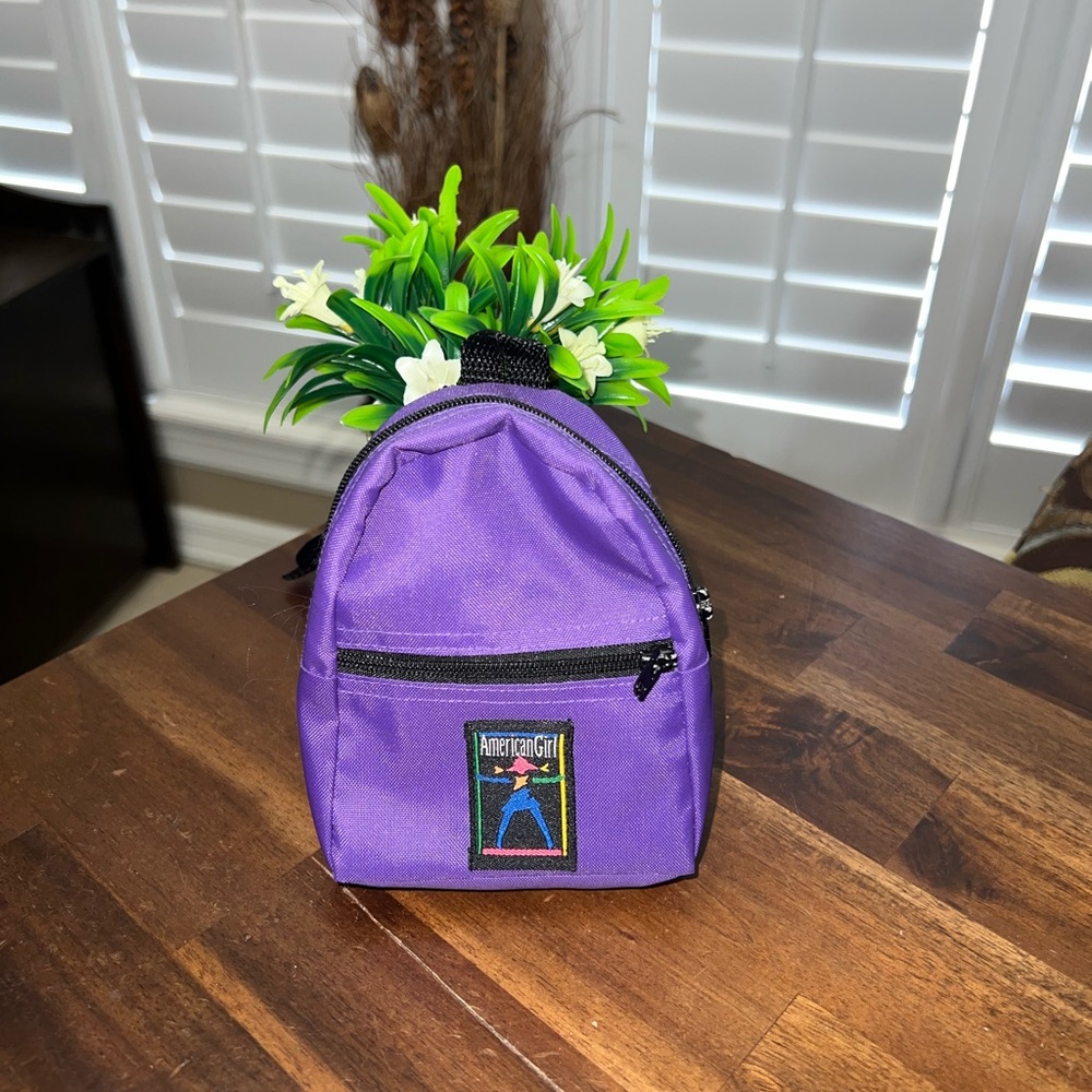 American Girl Doll Truly Me Pleasant Company 1995 Purple backpack‎ retired
